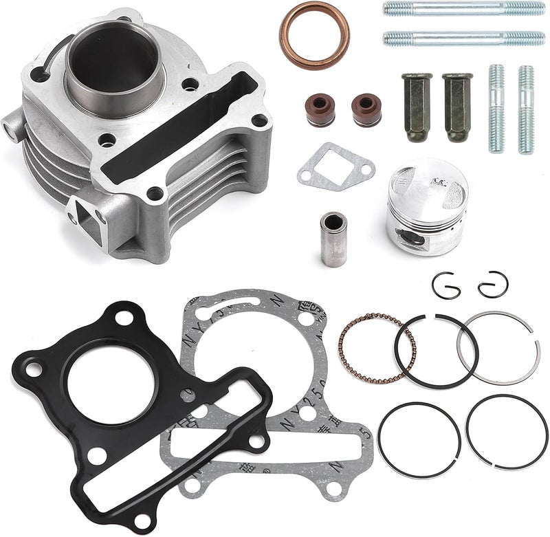 Minho Cylinder Top End Rebuild Kit with Piston Ring Gasket for Chinese GY6 50CC 139QMA 139QMB Engine,39mm 1.54'' taotao - Image 3